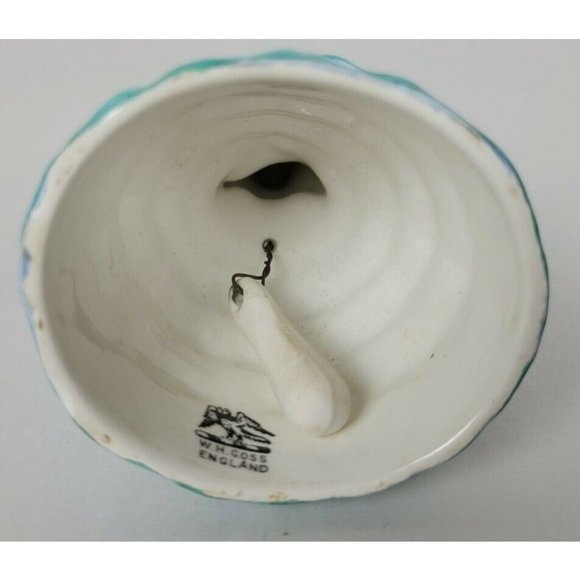 Vintage W.H. Goss Southern Belle Girl in Blue Dress Bell England - Picture 6 of 7